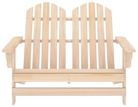 Sedia da giardino adirondack 2 posti in legno massello di abete