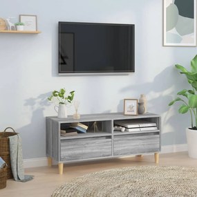 Mobile Porta TV Grigio Sonoma 100x34,5x44,5cm Legno Multistrato