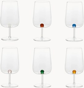 Set di 6 bicchieri in vetro soffiato Bilia