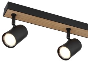 Globo 57911-6DBW - Faretto ROBBY 6xGU10/35W/230V nero/marrone