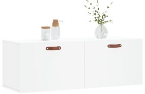 Mobile a Parete Bianco 100x36,5x35 cm in Legno Multistrato