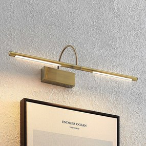 Lucande Fehmke lampada LED da quadri, ottone, Bronzo / Ottone antico, Soggiorno / Sala da pranzo, Alluminio, Antico, Applique