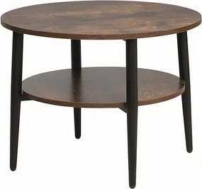 Tavolino da caffè Ella B in marrone/nero opaco