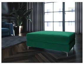 Pouf in velluto verde scuro Devichy Rothe - devichy