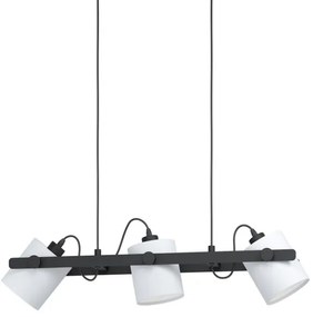 Eglo 43426 - Lampadario a sospensione con filo HORNWOOD 1 3xE27/28W/230V