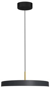 Lampadario LED a sospensione con filo DISC LED/38W/230V diametro 45 cm nero