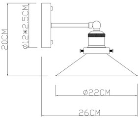 Globo 15053W - Applique LENIUS 1xE27/60W/230V