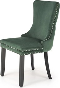 Sedia Alda in velluto verde scuro H95 cm