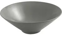 Lavabo da appoggio slim 40,5 cm grigio cemento in ceramica | Paras