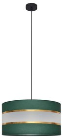 Lampadario a sospensione con filo HELEN 1xE27/15W/230V diametro 40 cm verde/oro