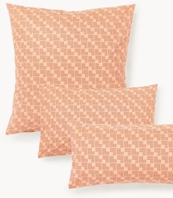 Federa in cotone percalle con stampa geometrica Inki