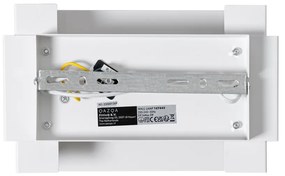 Applique da parete industriale bianca 2 luci - Coen