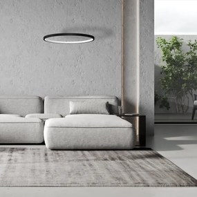 Lampadario LED a sospensione con filo HOOP LED/27W/230V diametro 50 cm 4000K nero