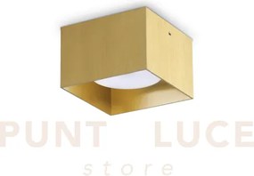 Spike quadrato faretto 1 luce attacco gx53 lampadina inclusa ottone
