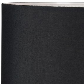 Lampada da terra intelligente nera con paralume nero incl. Wifi A60 - Ilse