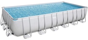 Piscina Rettangolare Fuori Terra con Telaio Portante Bestway power steel 732X366X132 Cm