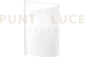 Lume imagine bianca 1 luce attacco e27 15x24,8cm vetro e alluminio