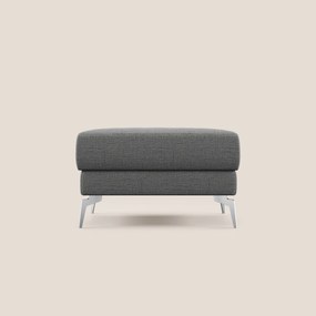 Star Pouf con piedini alti in tessuto impermeabile fiammato T03 grigio