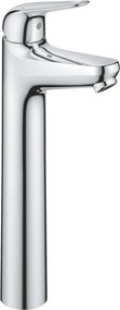 Rubinetto per lavabo getto laminare cristallino Swift XL cromato lucido GROHE H 35.1 cm