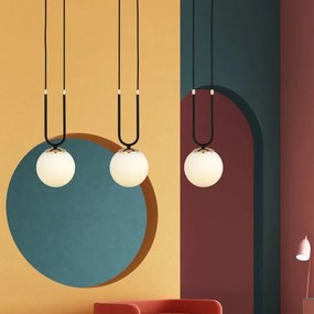 Lampadario a sospensione con filo GLAM 3xE14/10W/230V nero