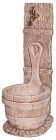 Fontana a colonna Mastello in calcestruzzo H 79 cm, 29 x 37 cm