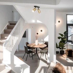 Brilagi - Spot LED dimmerabile SELE GOLDEN 2xGU10/6,5W/230V nero/oro