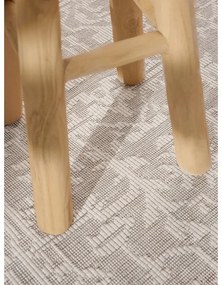 Tappeto da interno/esterno rotondo grigio/avorio ø 160 cm Duet Kona – NORTHRUGS