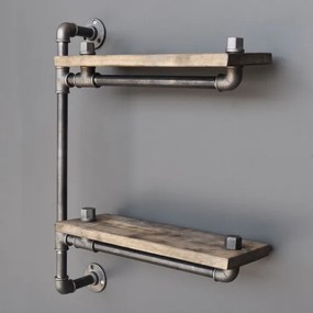 Mensola da parete BORURAF 47x60 cm marrone