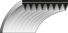 Cinghia compatibile taglia cemento HUSQVARNA K960 14,3 x 863,6 544908403