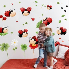 Adesivo da parete - Coccinelle allegre | Inspio