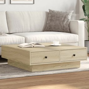 Tavolino Da Salotto Rovere Sonoma 90x90x28 Cm Legno Multistrato /