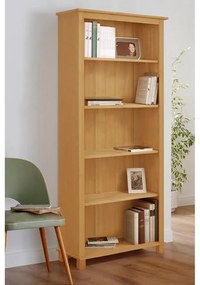 Libreria colore naturale in legno di pino 77x171 cm Pivo - Støraa