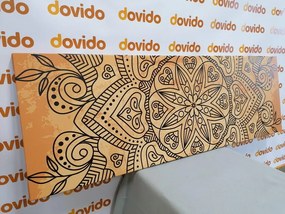 Quadro su tela – Mandala con tocco antico