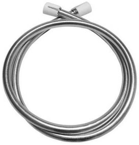 Laccio Doccia PVC 150 cm Antitorsione con Doppio Cono – Finitura Argento