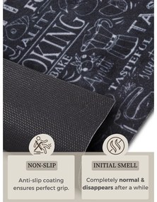Tappeto nero 50x150 cm Wild Kitchen Board - Hanse Home