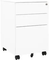 Schedario Mobile Bianco 39x45x60 cm in Acciaio 335978