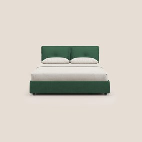 Travis letto contenitore con cuscini mobili trapuntati in tessuto impermeabile T02 verde