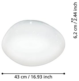 Eglo 900128 - Plafoniera LED RGBW dimmerabile SILERAS-Z LED/21,6W/230V