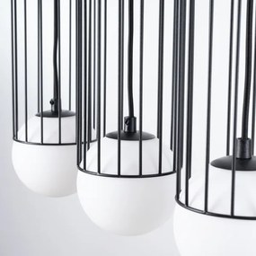 Sollux SL.1334 - Lampadario a sospensione con filo BRINA 3xG9/8W/230V nero