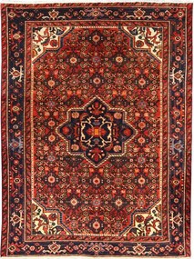 Hosseinabad Tappeto persiano 140x190 Rosso (Iran) Annodato A Mano