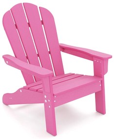 Costway Sedia adirondack da campeggio per bambini con design ergonomico per patio, Sedia da giardino per bambini da 3 a 8 anni 4 Colori