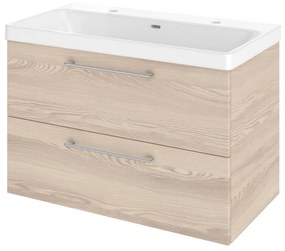 Mobile da bagno sotto lavabo Remix  opaco L 90 x H 58 x P 46 cm 2 cassetti, lavabo non incluso