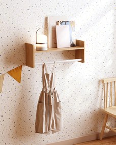 Kave Home - Carta da parati Nerta bianca con motivo a terrazzo blu e senape 10 x 0,53 m FSC MIX Credit