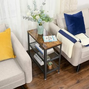 Tavolino ELDUR marrone/nero