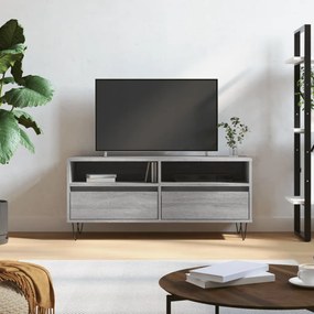 Mobile porta tv grigio sonoma 100x34,5x44,5cm legno multistrato