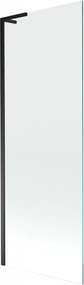 Mexen Next L paratia per vasca da bagno a 1 anta 70 x 150 cm, trasparente, nero - 895-070-000-03-00-70