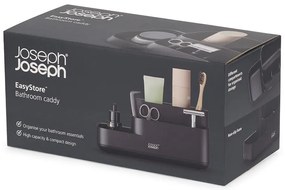 Organizer da bagno in plastica nero EasyStore - Joseph Joseph