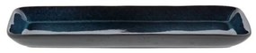 Vassoio vassoio di servizio in ceramica 14x38 cm Gastro Dark Blue/Black – Bitz