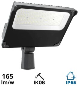 Proiettore LED 200W IP65 con driver Philips 165lm/W per Impianti Sportivi Colore Bianco Naturale 4.000K