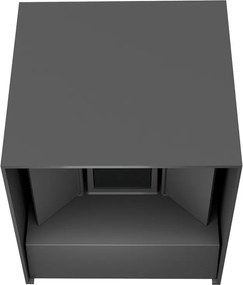 Applique LED Cubo 24W Bidirezionale IP65 CCT con LED OSRAM - Antracite